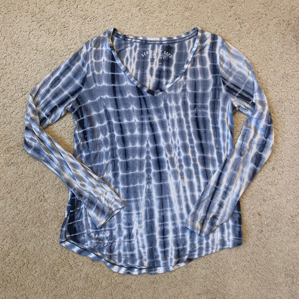 Long Sleeve Seriously Soft V-Neck Tee